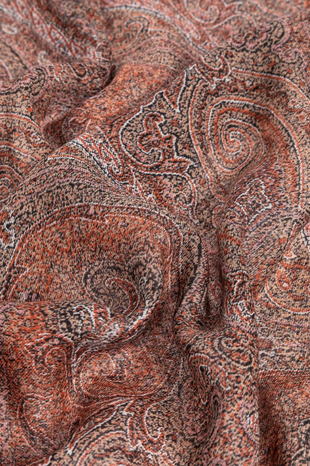Floral Paisley Motif Scarf
