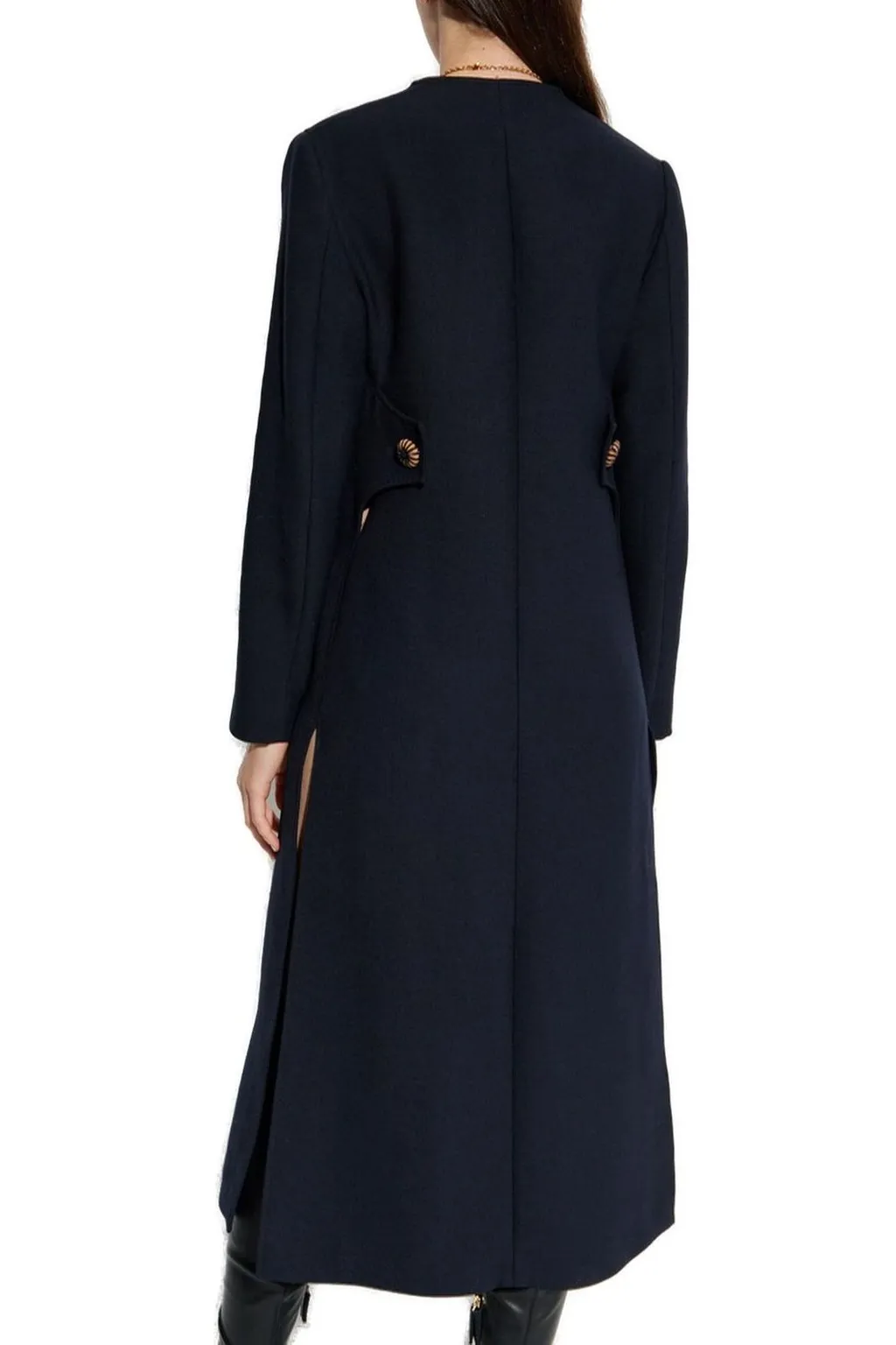 Long Sleeved Mid Length Coat