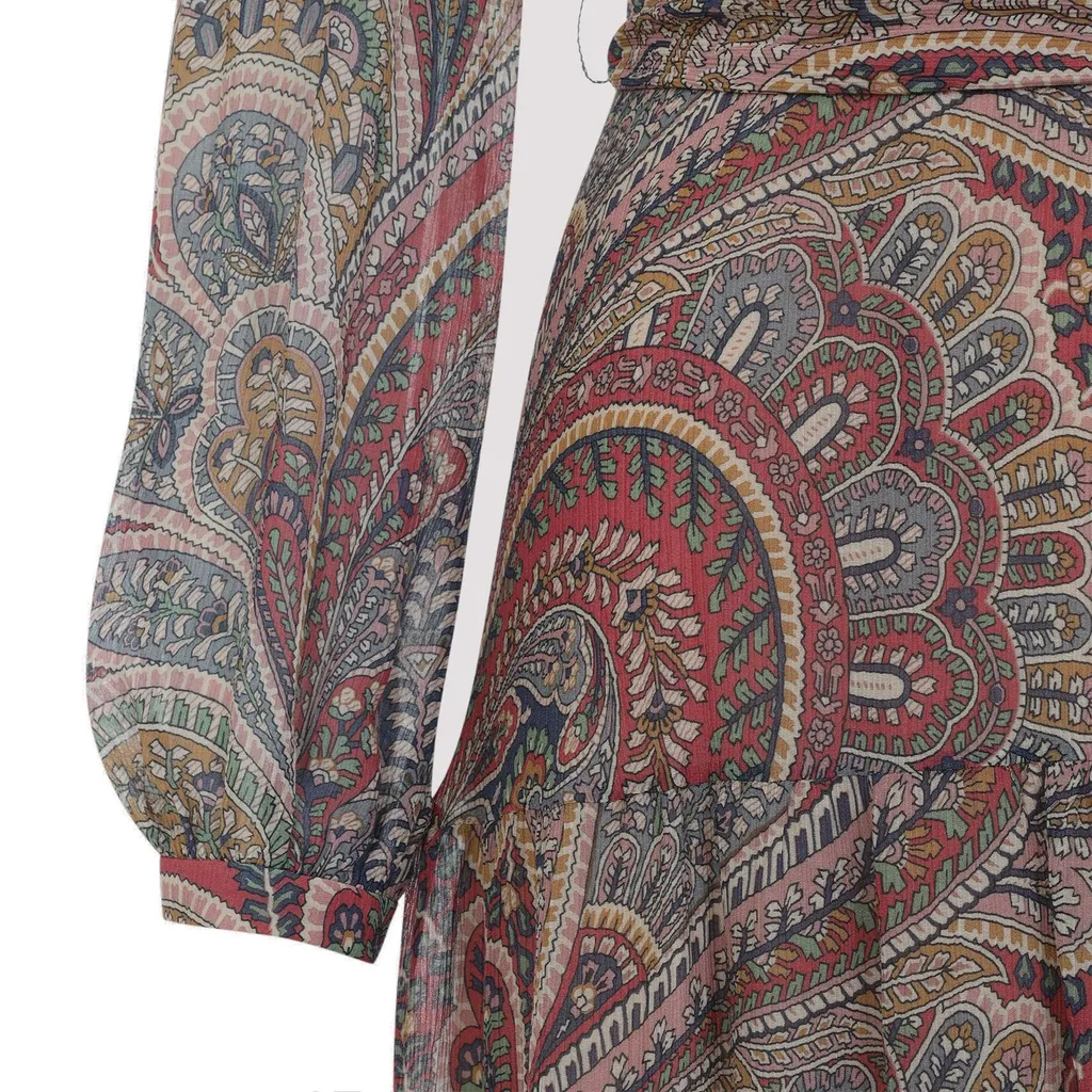 Paisley Printed Midi Dress