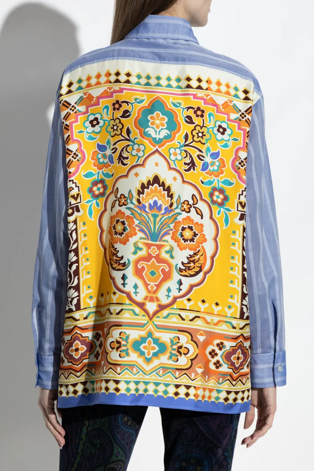 Graphic Printed Striped Shirt