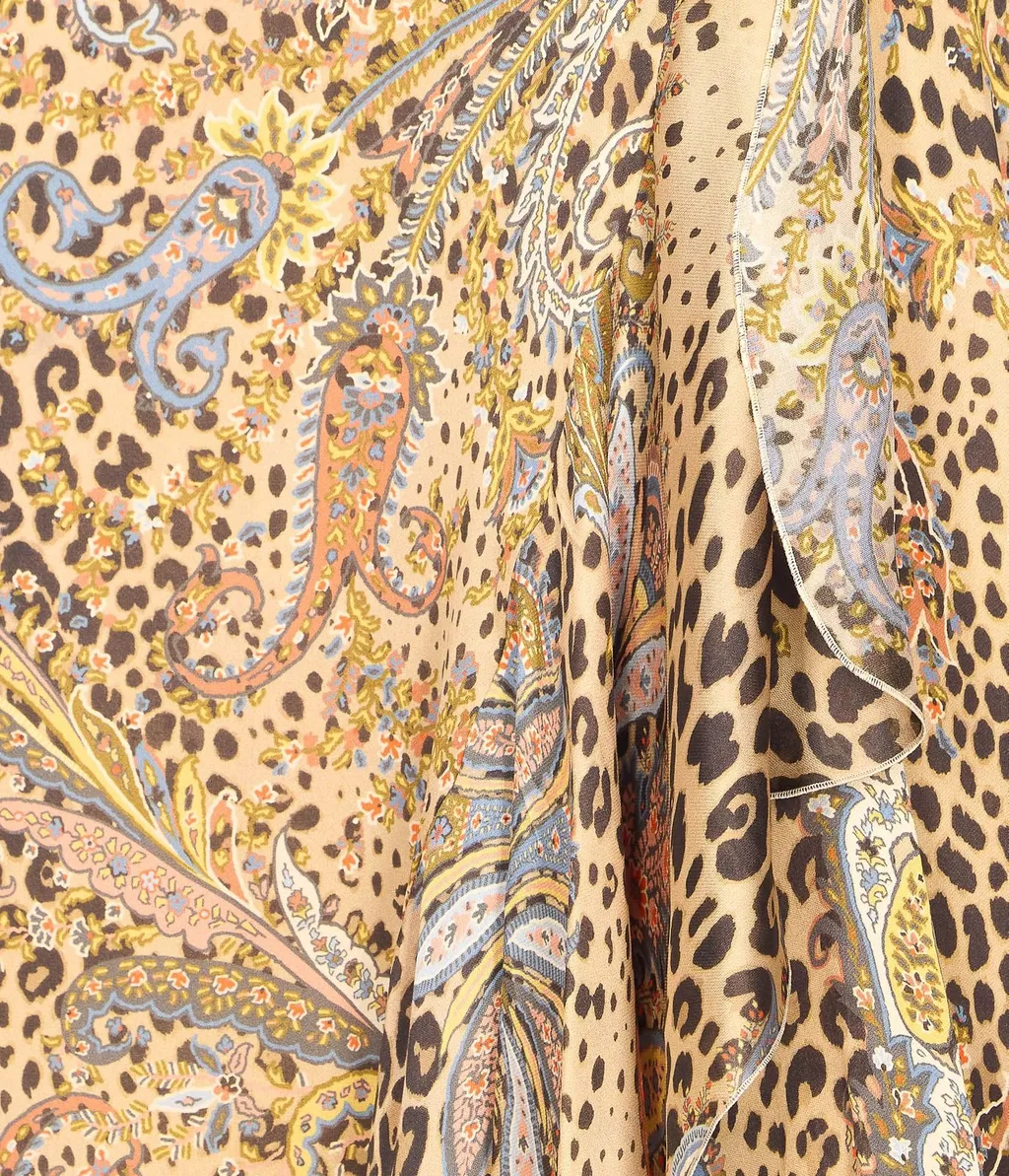Peau D'ange Printed Midi Skirt