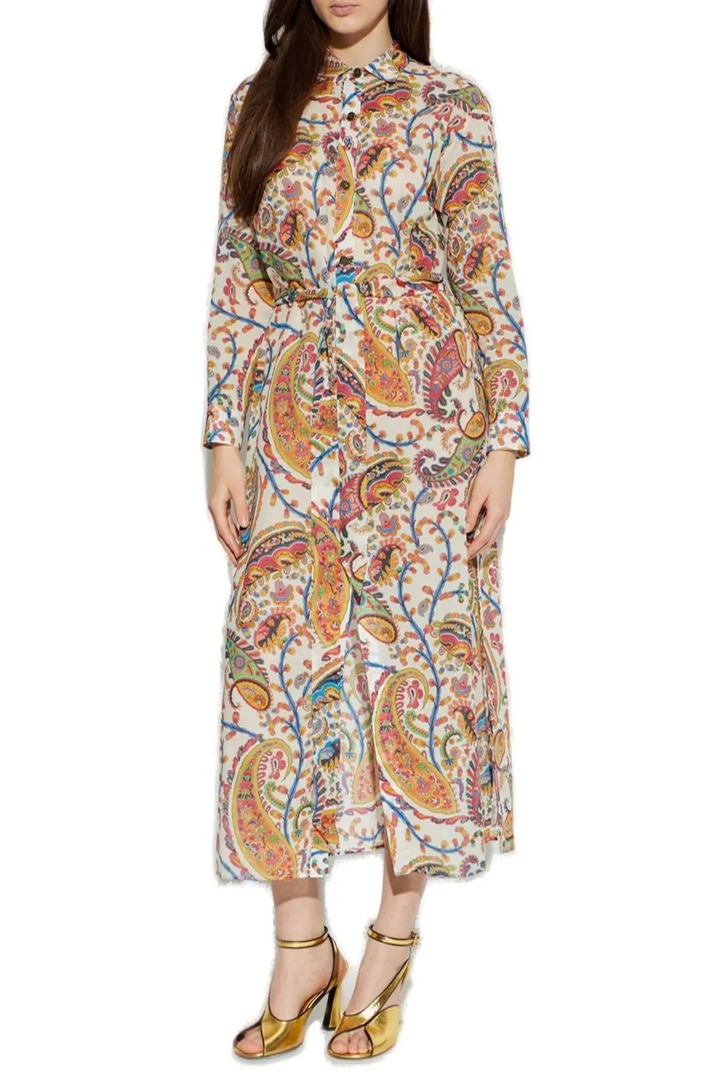 Paisley Printed Midi Dress