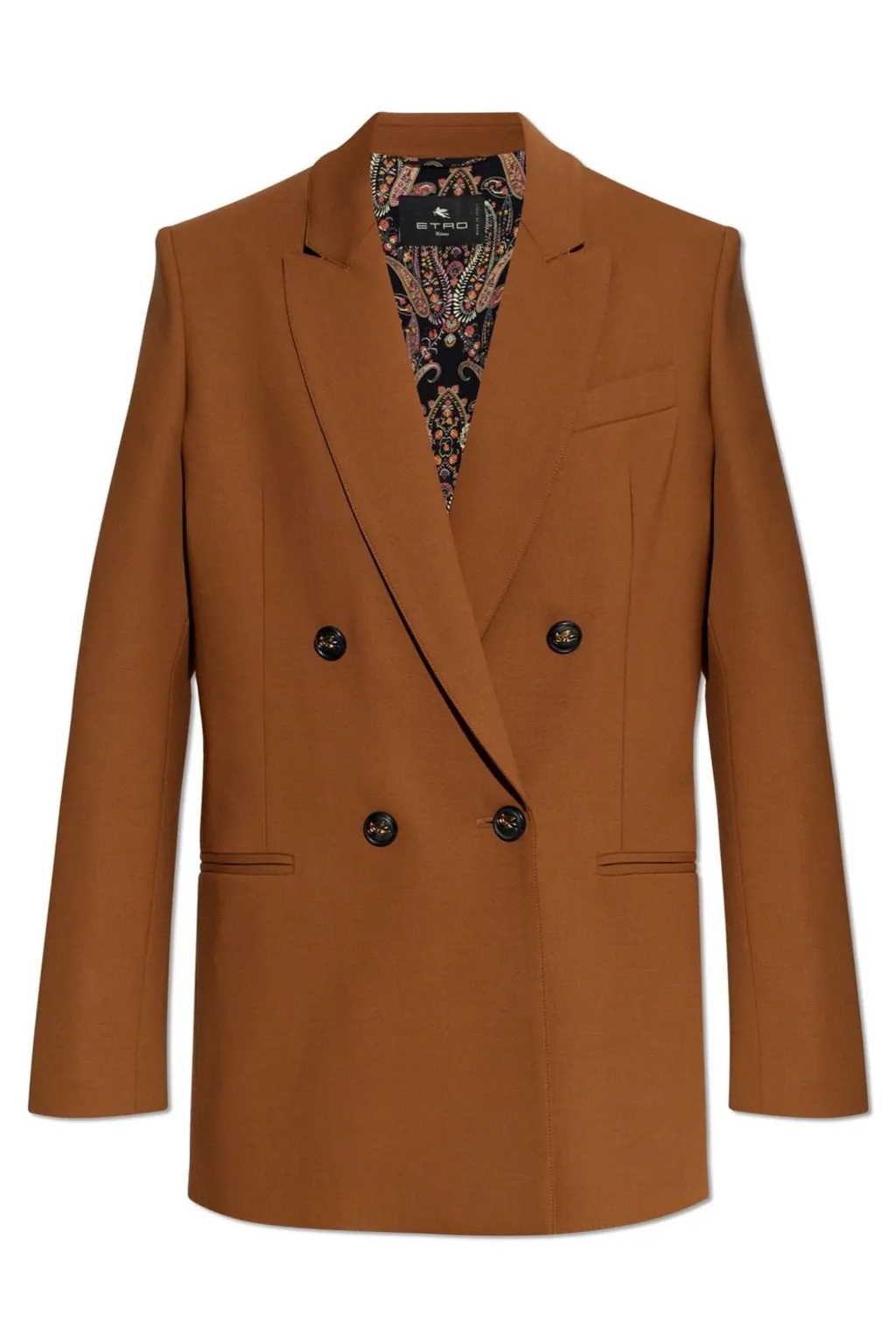 Double-Breasted Long Sleeved Blazer