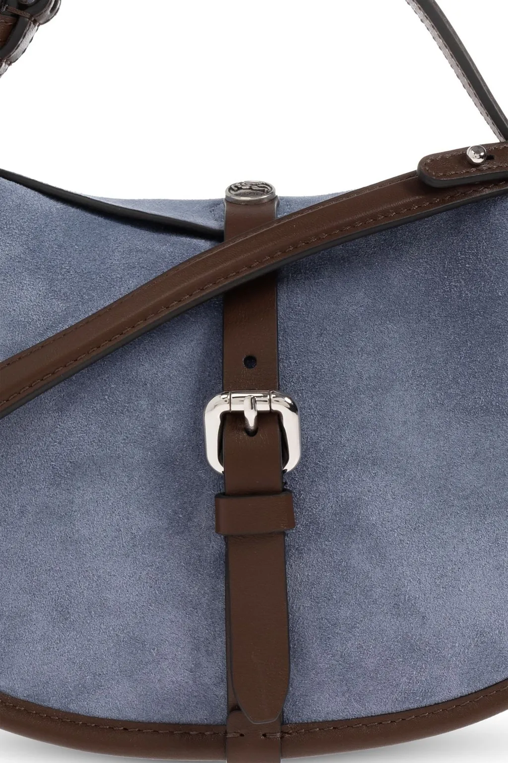Small Buckle-Fastening Shoulder Bag