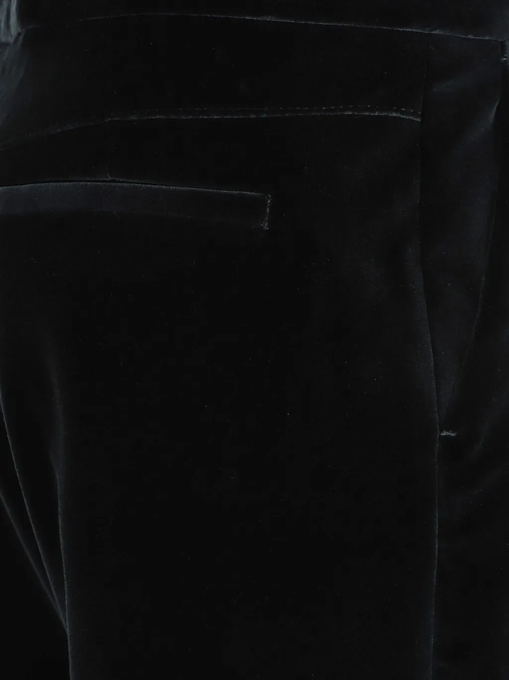 Velvet Flared-Leg Trousers