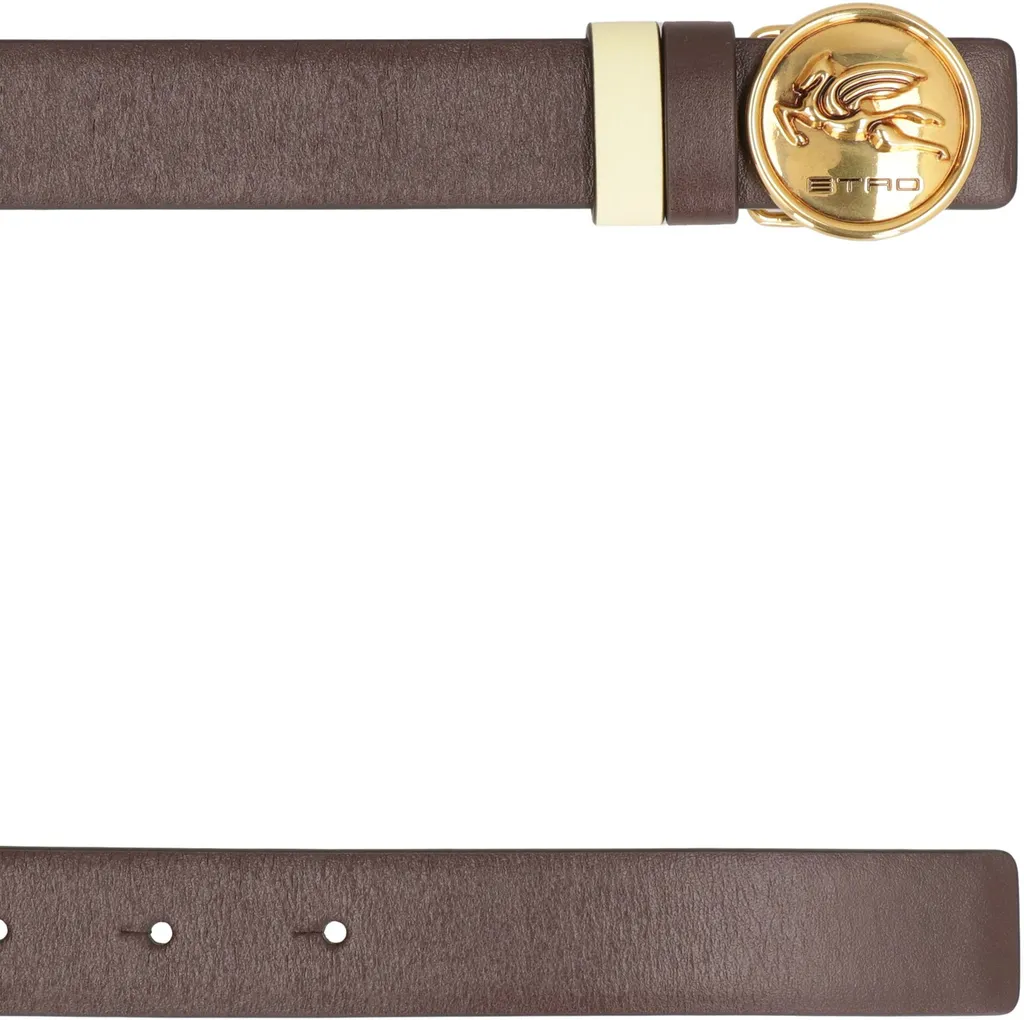 Pegaso-Plaque Reversible Buckle Belt