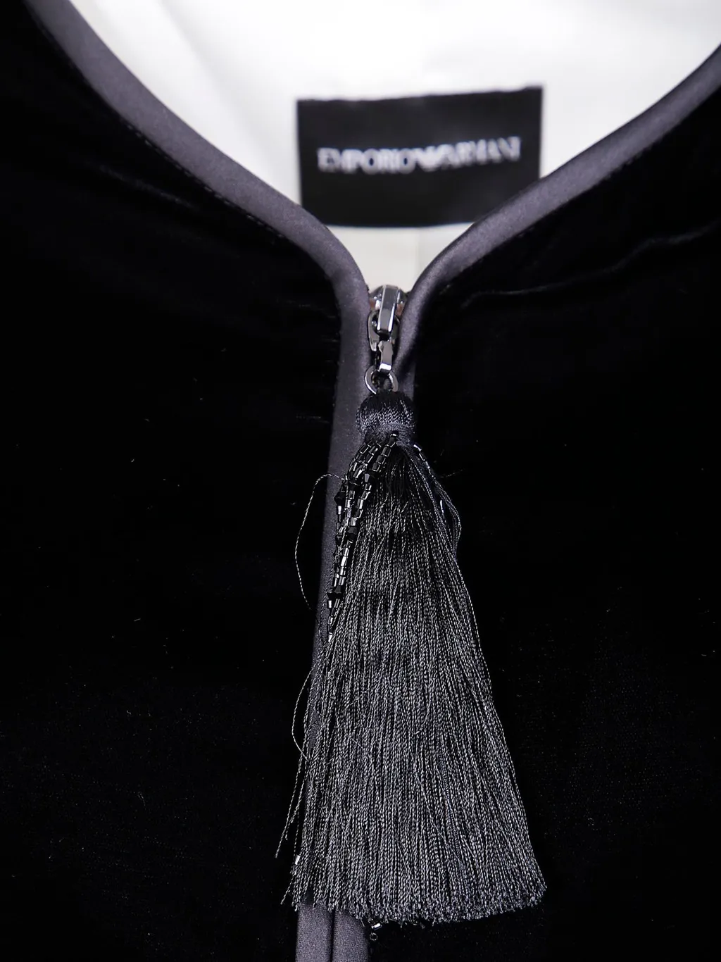 Tassel Detailed Velvet Jacket