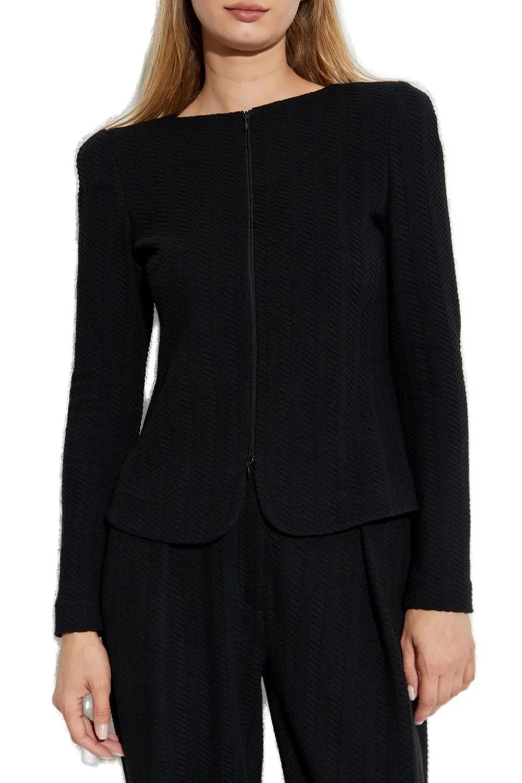 Zip-Up Crewneck Jacket