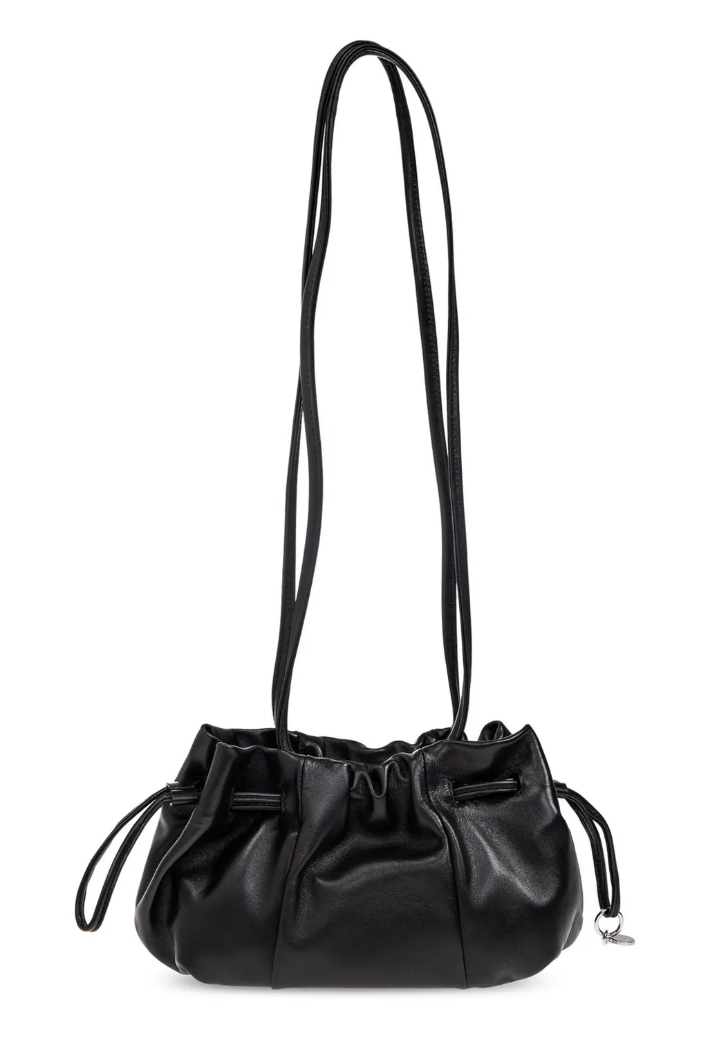 Logo Stamp Drawstring Shoulder Bag