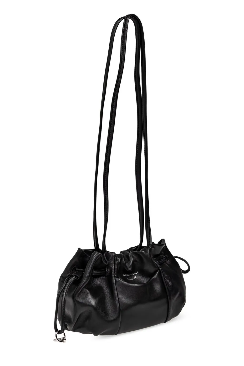 Logo Stamp Drawstring Shoulder Bag