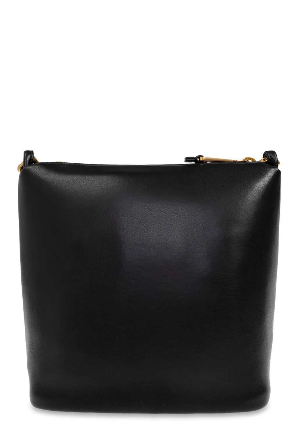 Chain-Link Zip-Up Shoulder Bag