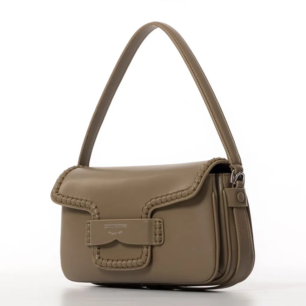 Logo Printed Shoulder Bag