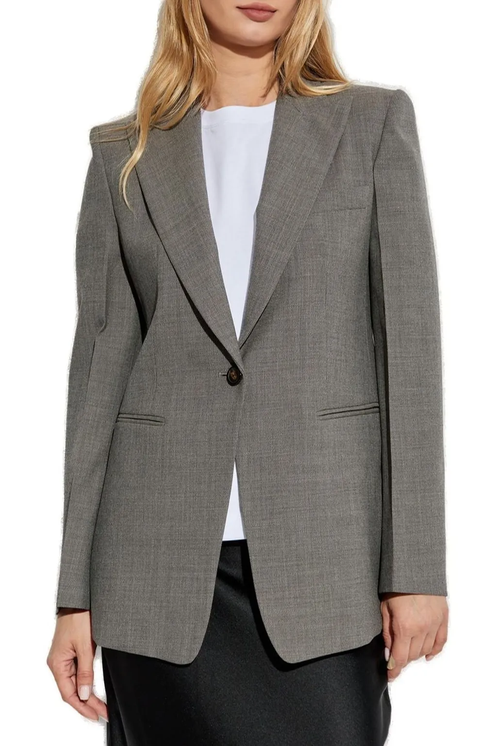 Single-Breasted Tailored Blazer