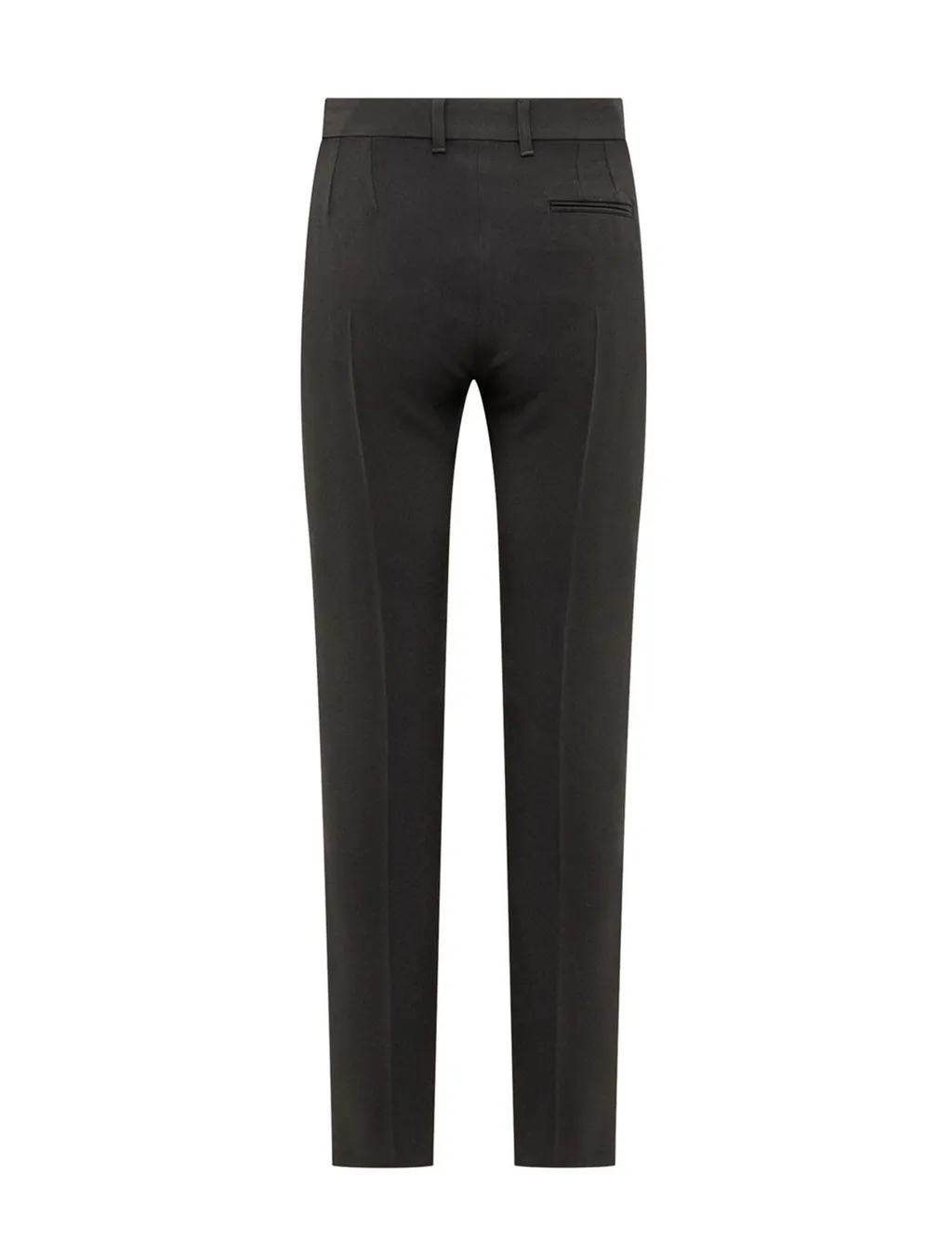 Pressed-Crease Straight Leg Trousers