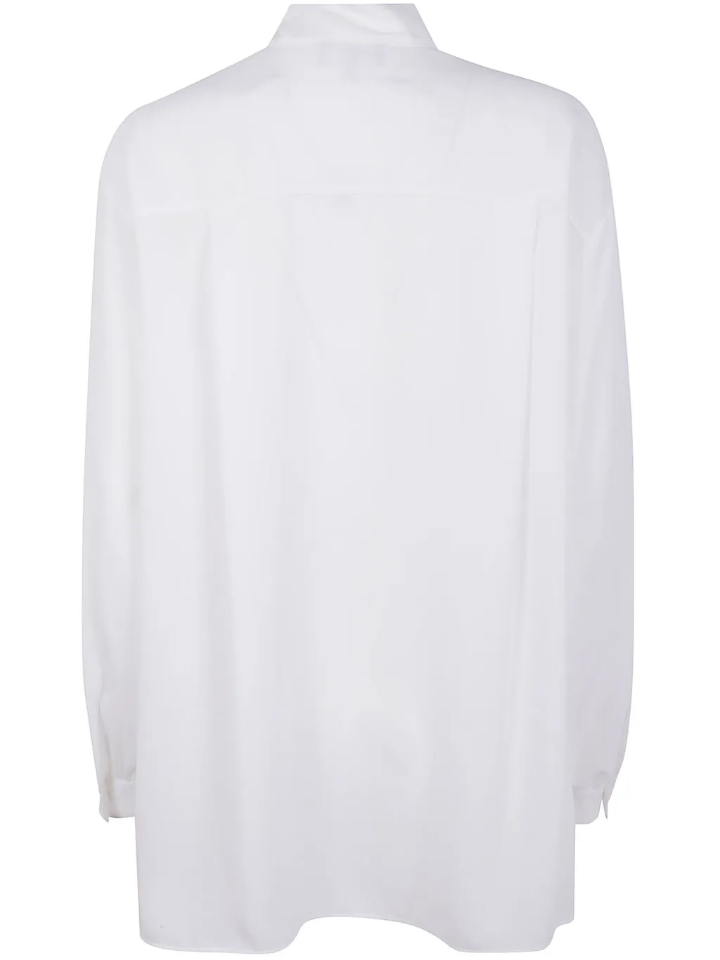 Long Sleeved Bow Embellished Blouse