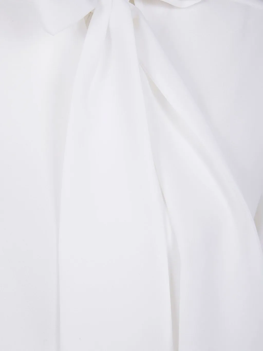 Long Sleeved Bow Embellished Blouse