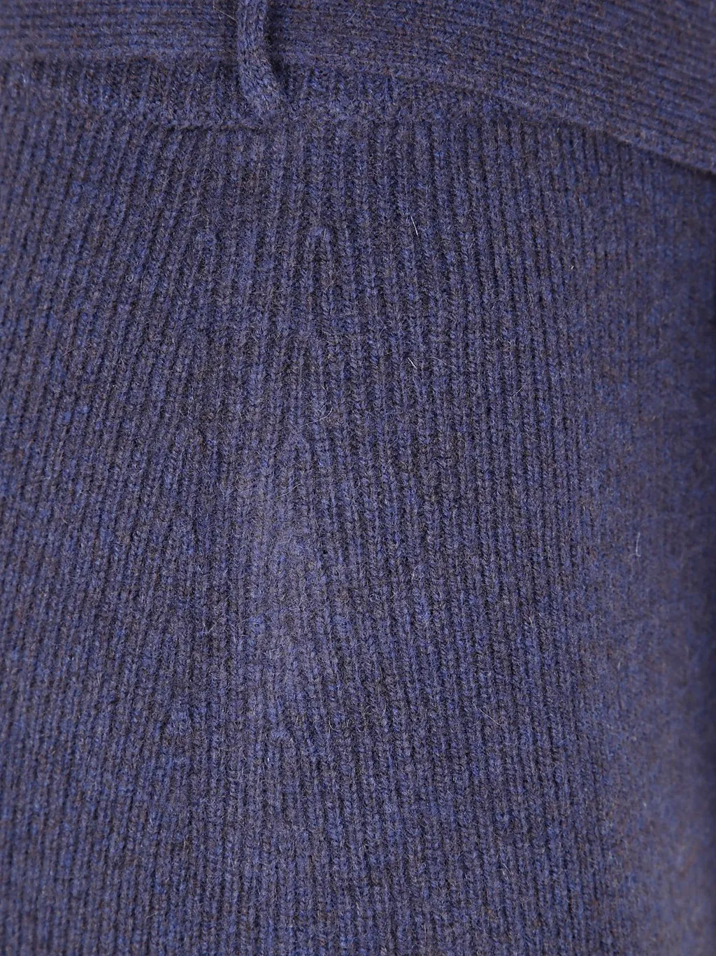 Belted Ribbed Knit Skirt