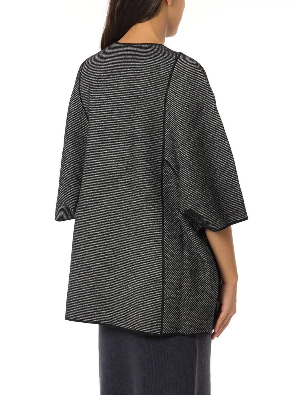 Short-Sleeved Button-Up Coat