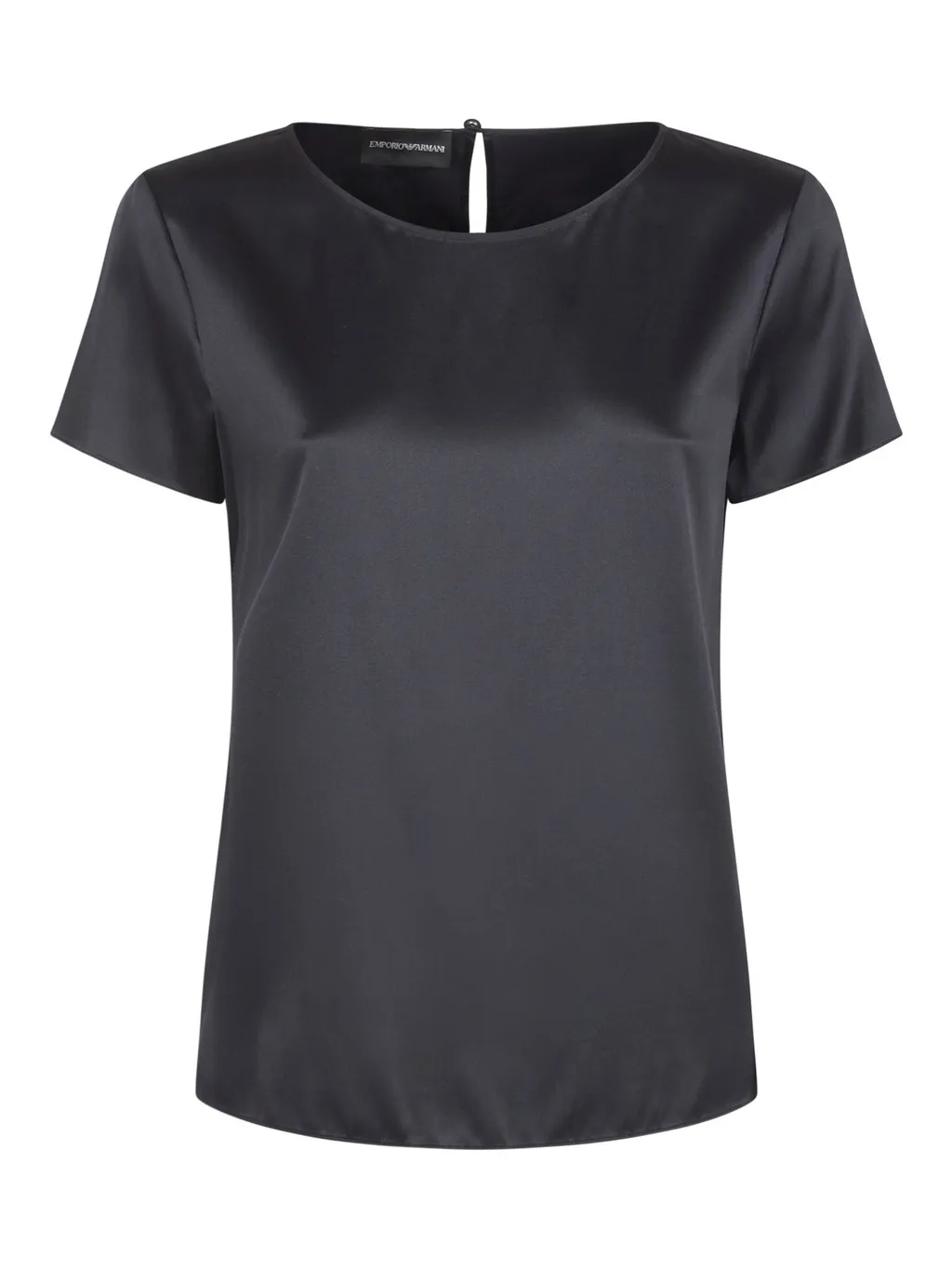 Crewneck Lightweight Satin T-Shirt
