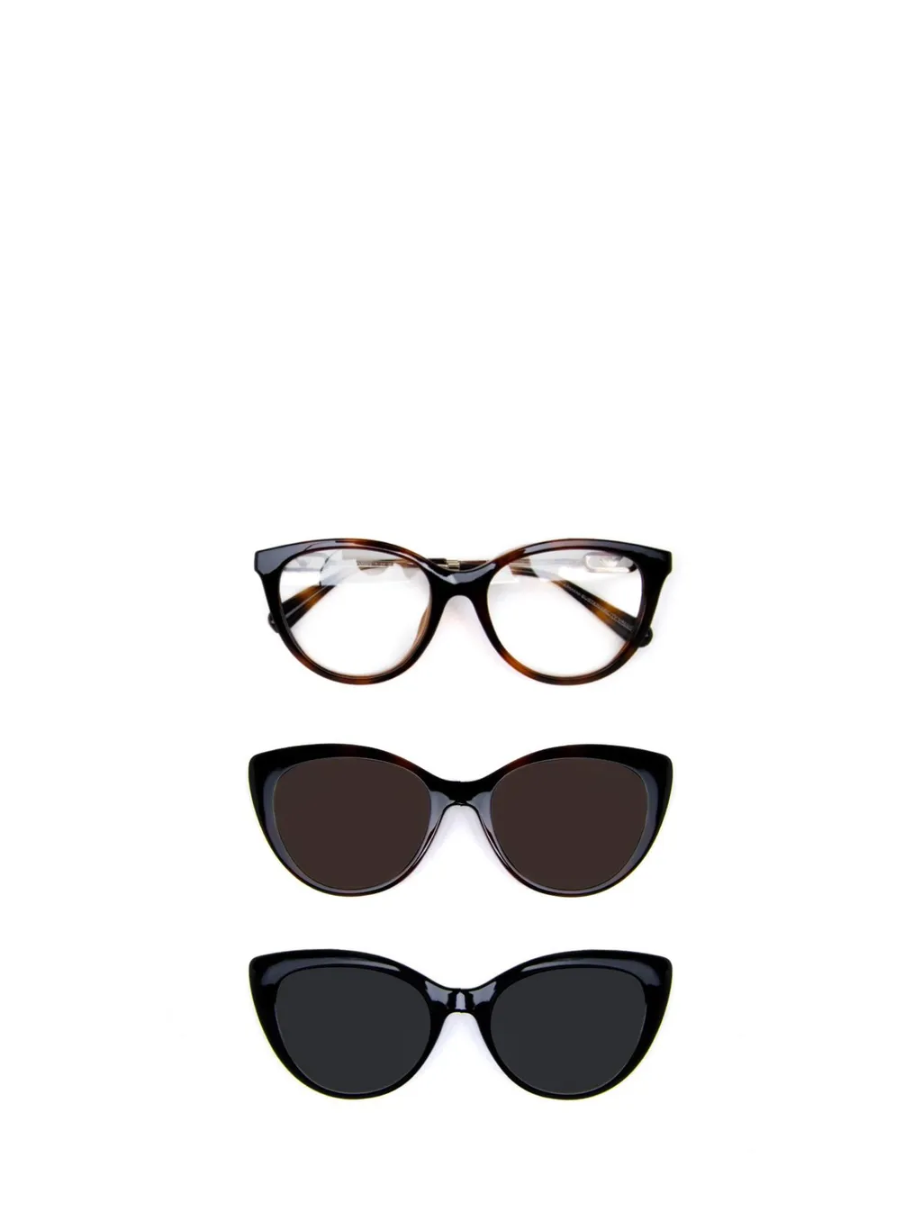 Cat-Eye Clip-On Glasses
