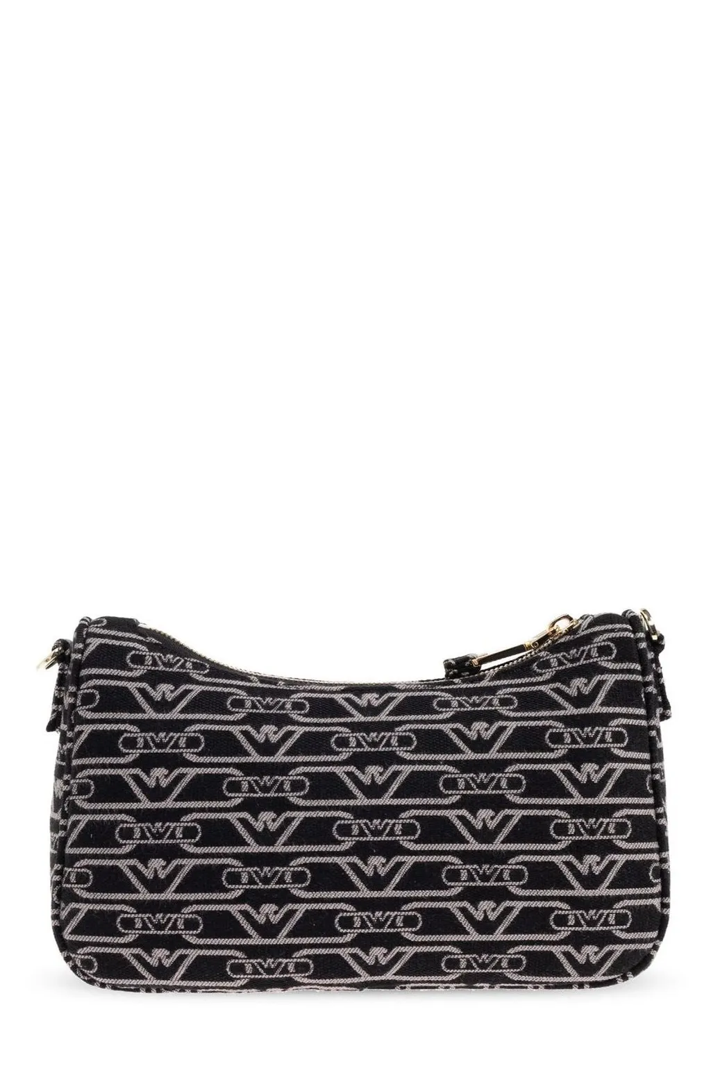 Logo Monogram Zipped Crossbody Bag