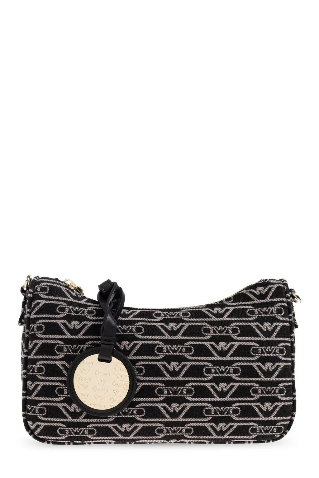 Logo Monogram Zipped Crossbody Bag
