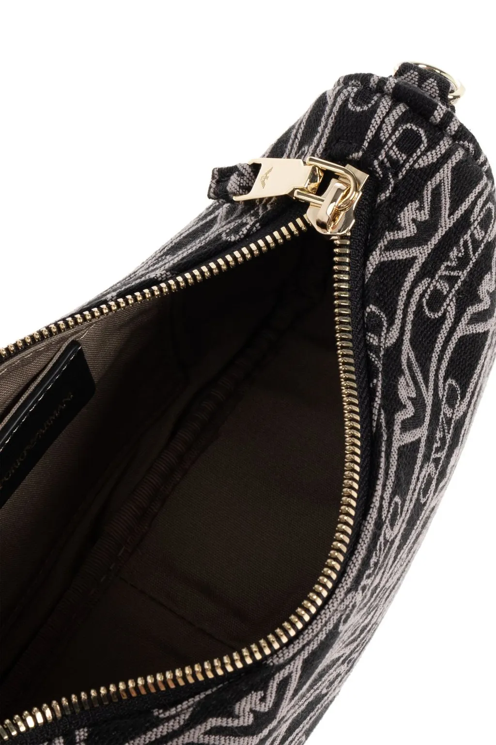 Logo Monogram Zipped Crossbody Bag