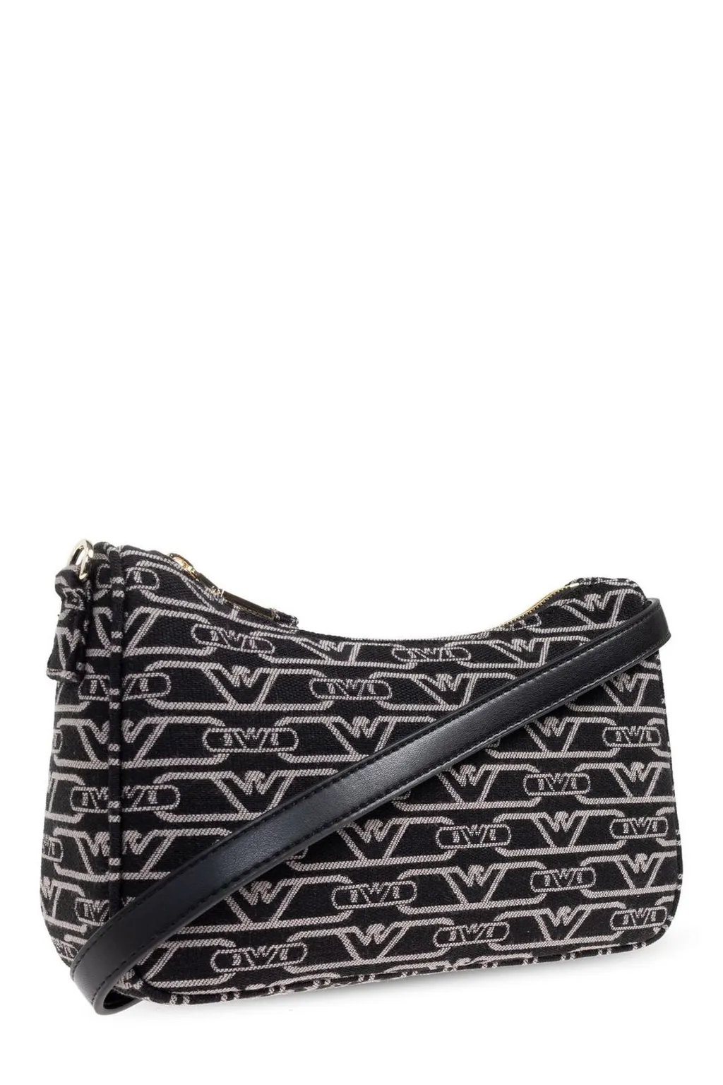 Logo Monogram Zipped Crossbody Bag