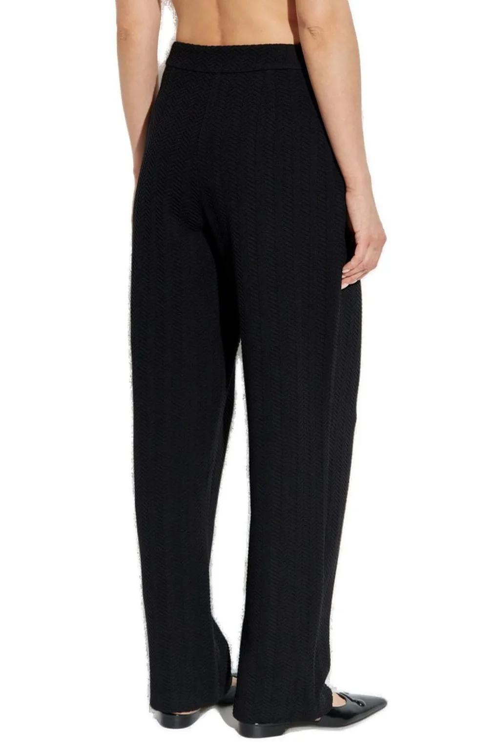 Herringbone Pattern Trousers