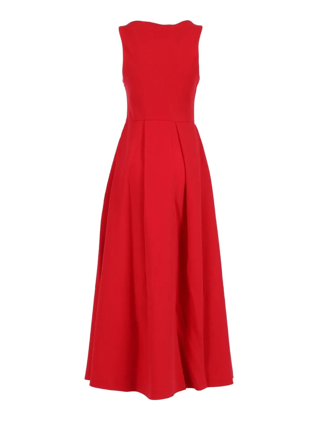 Sleeveless Pleated Midi Dress