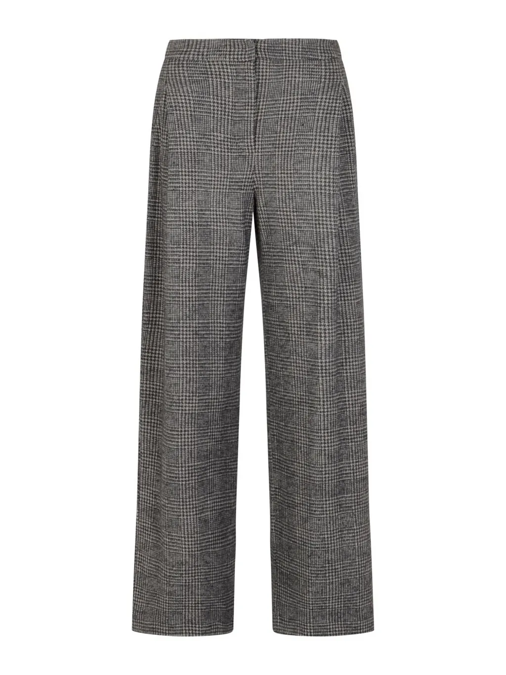 Prince Of Wales Check Compact Jersey-Knit Trousers