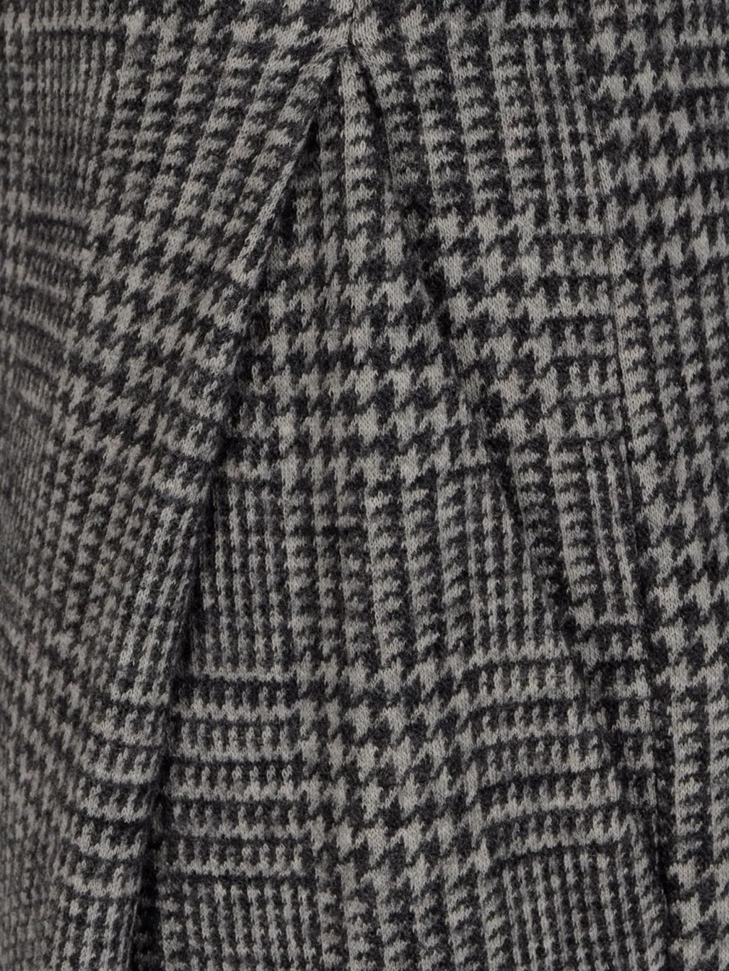 Prince Of Wales Check Compact Jersey-Knit Trousers