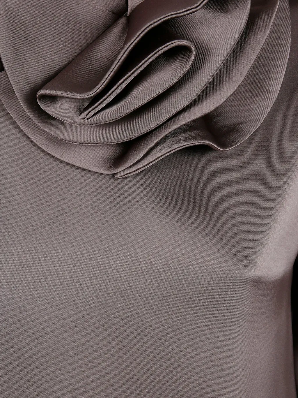 Satin Flower Detail Blouse