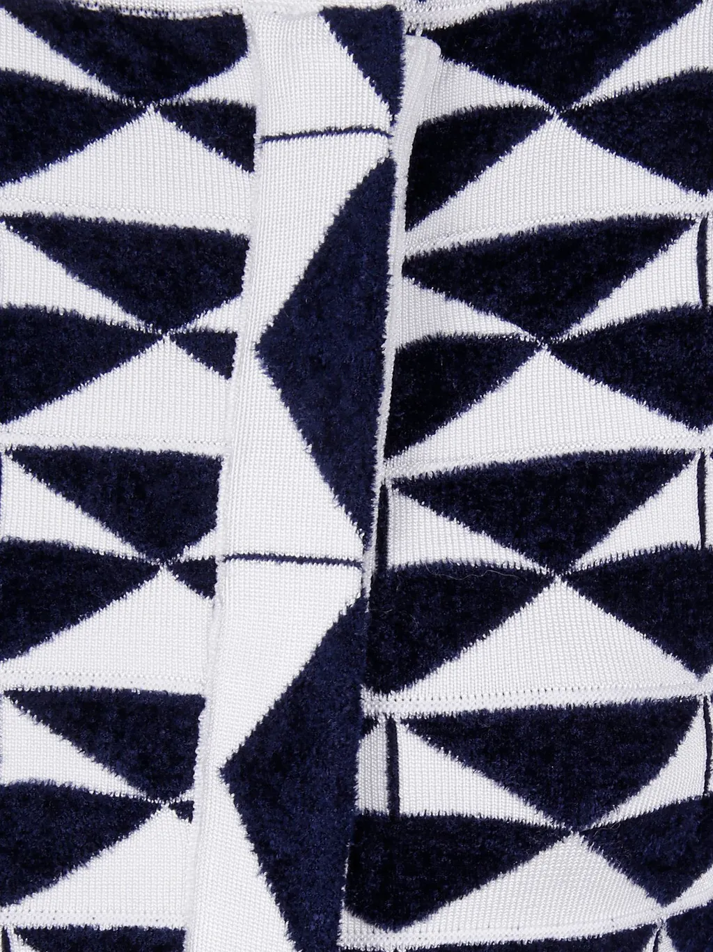 Abstract Motif And Off-Centre Closure Jacquard Jacket