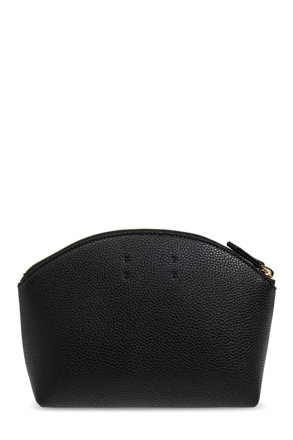 Logo-Stamp Zipped Cosmetic Bag