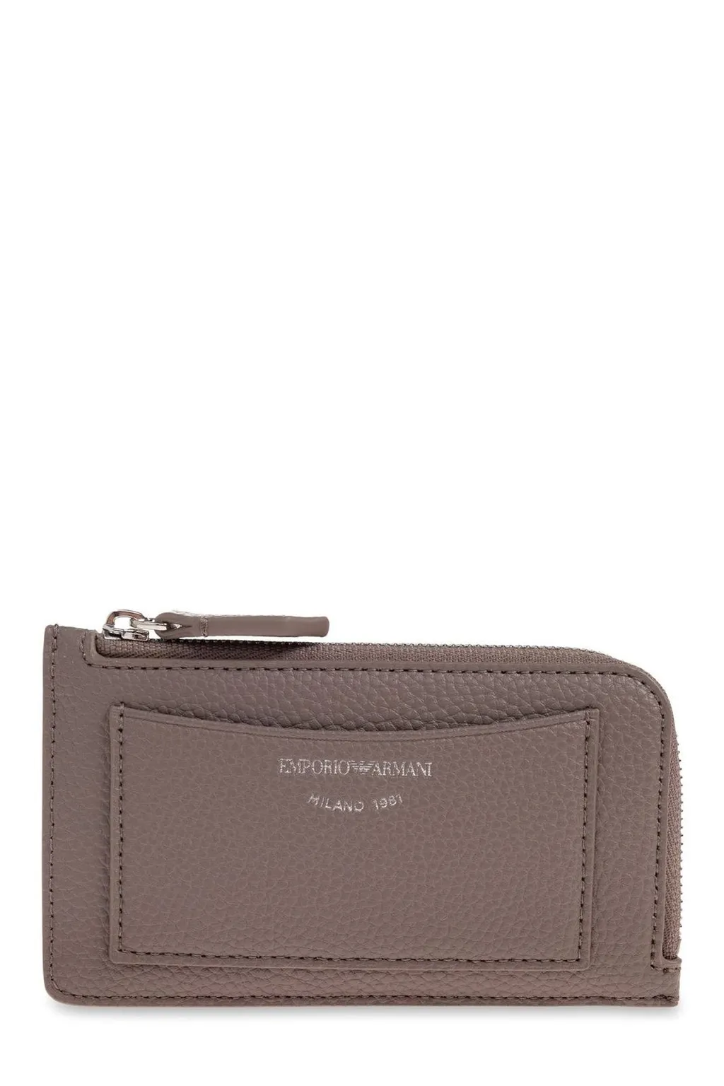 Logo Stamp Zip-Up Card Holder