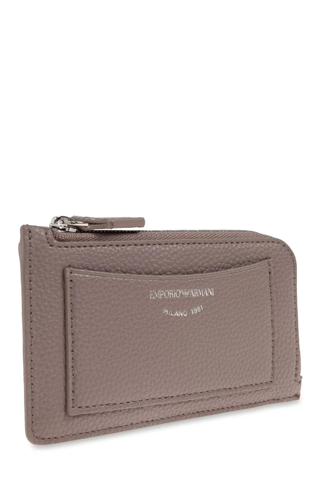 Logo Stamp Zip-Up Card Holder