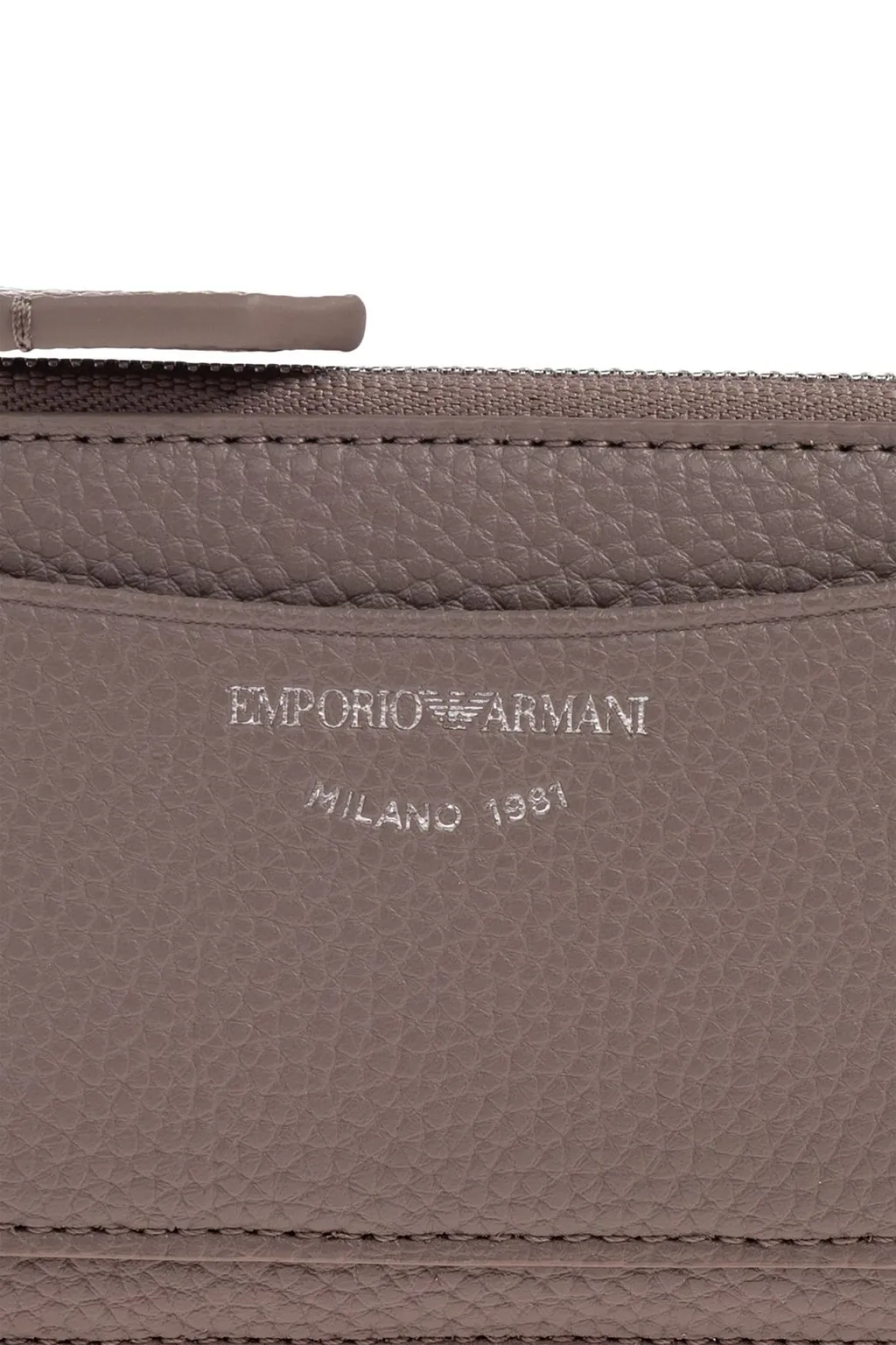Logo Stamp Zip-Up Card Holder