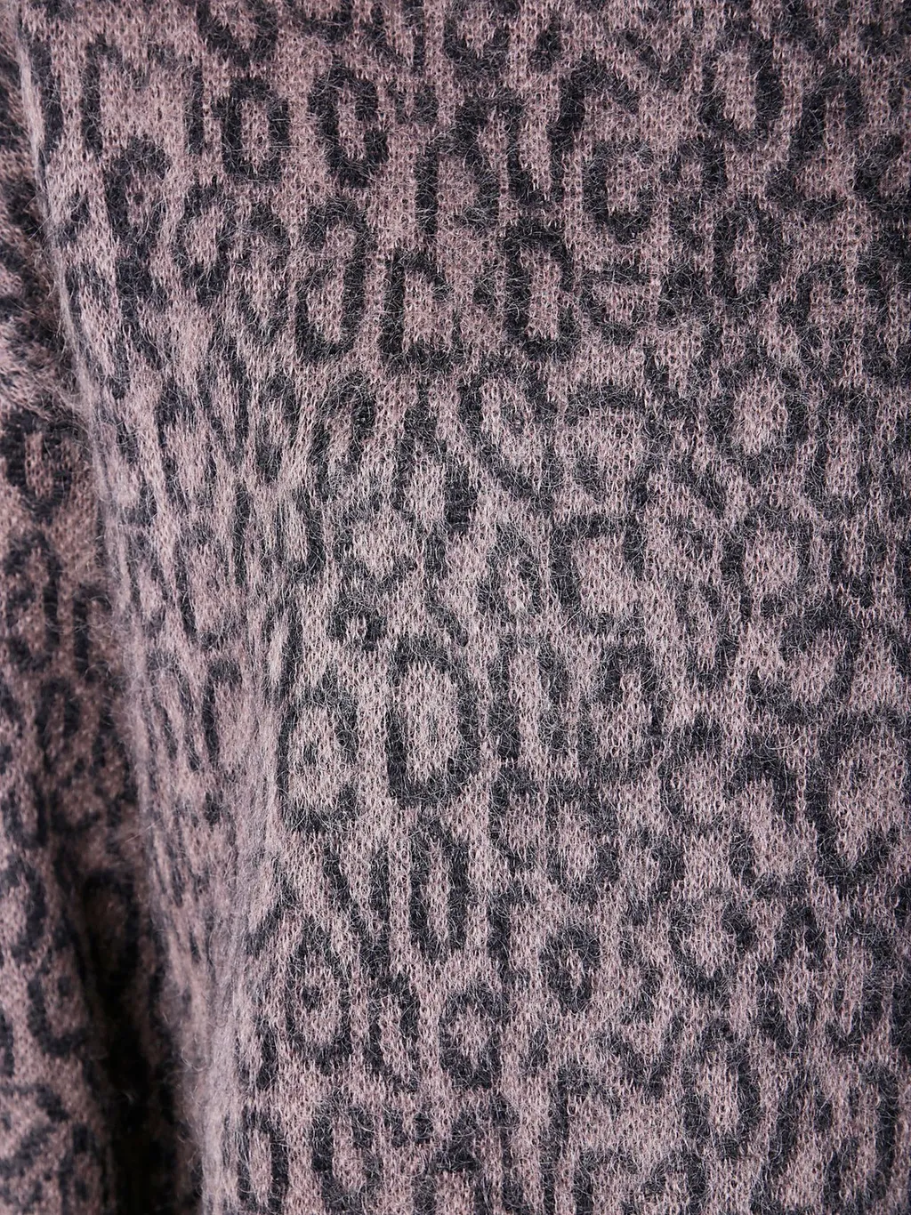 Long Sleeved Leopard Printed Jumper