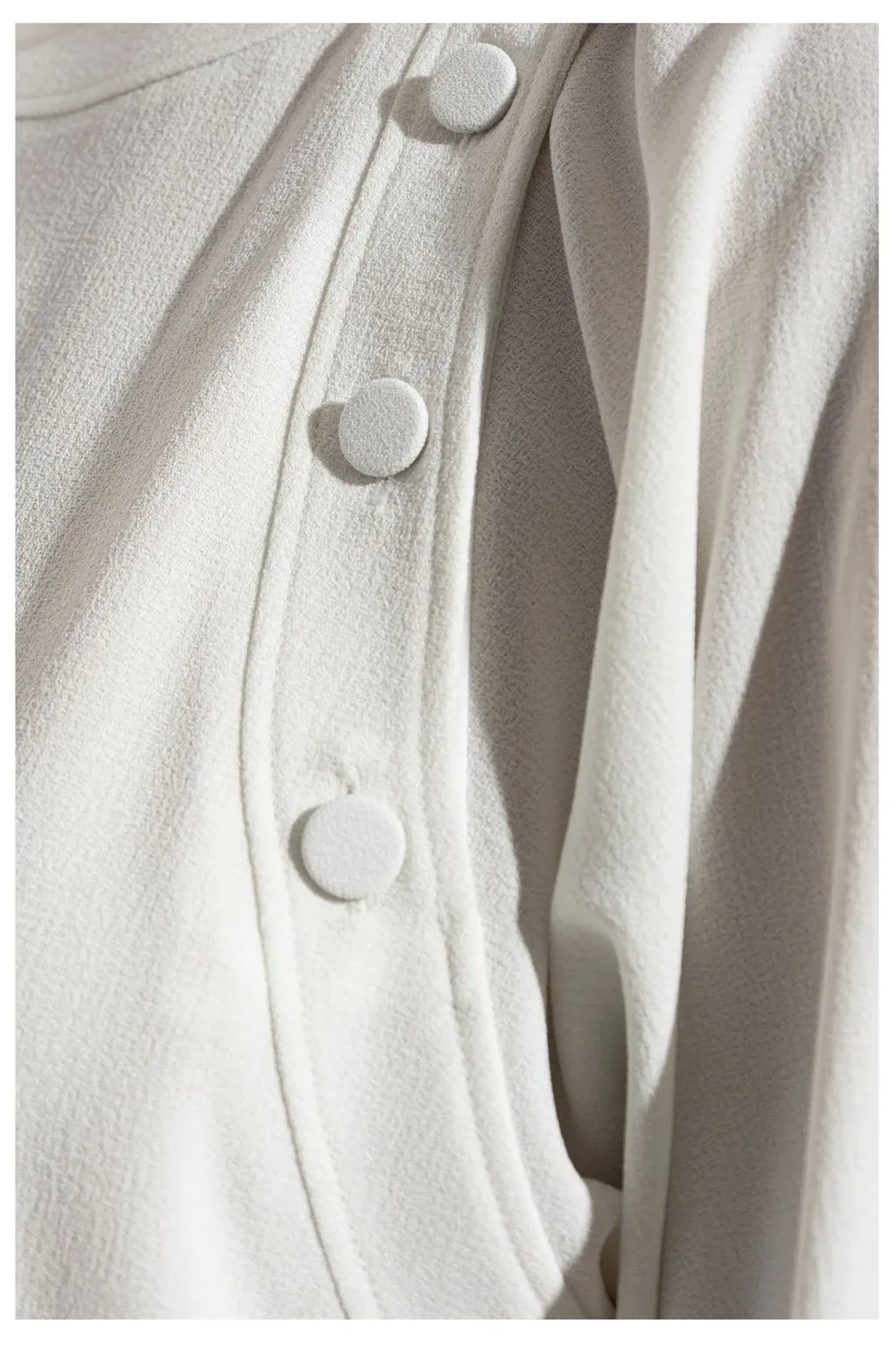 Button Detailed Crewneck Top