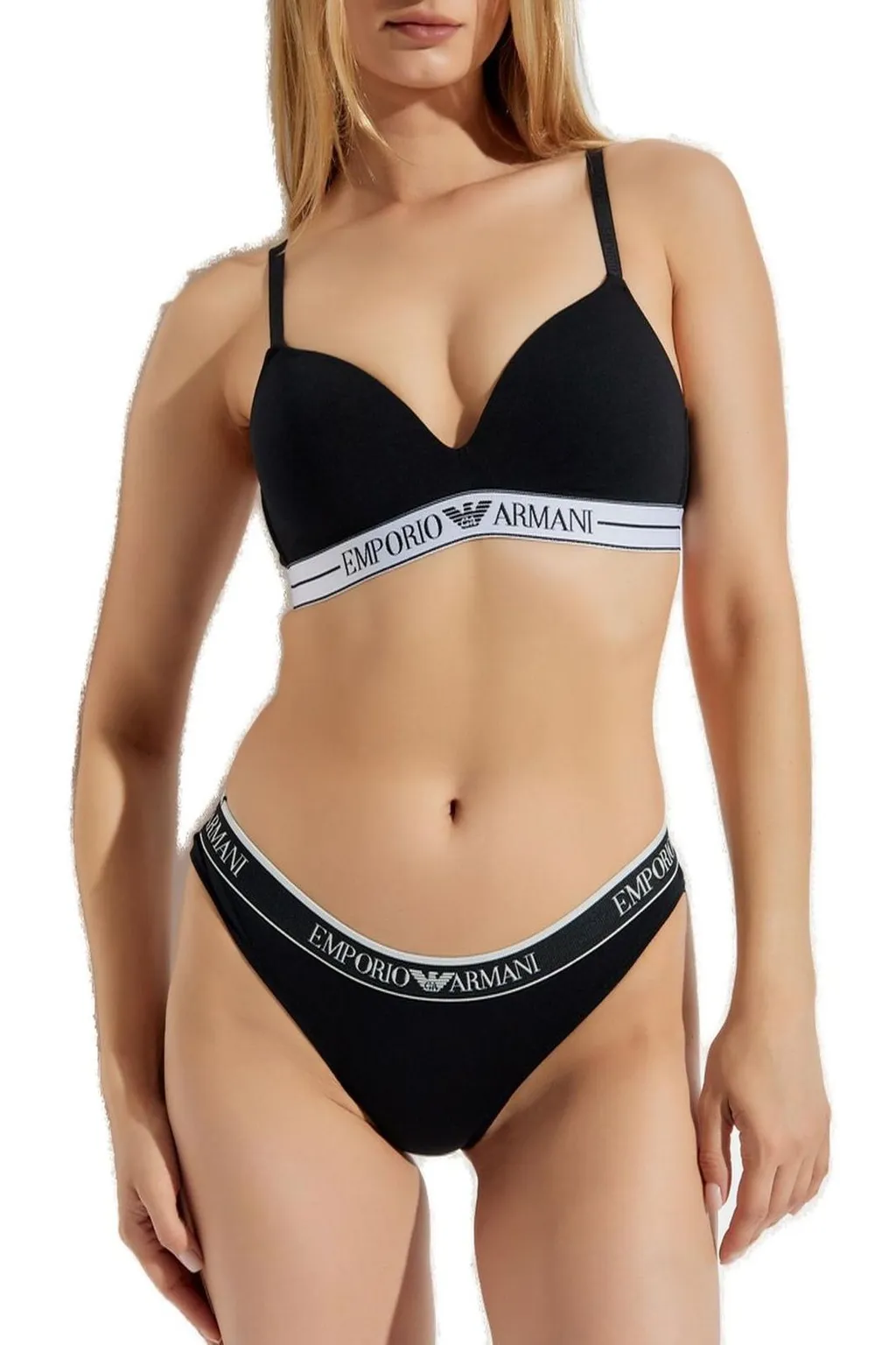 Logo-Embroidered Bra