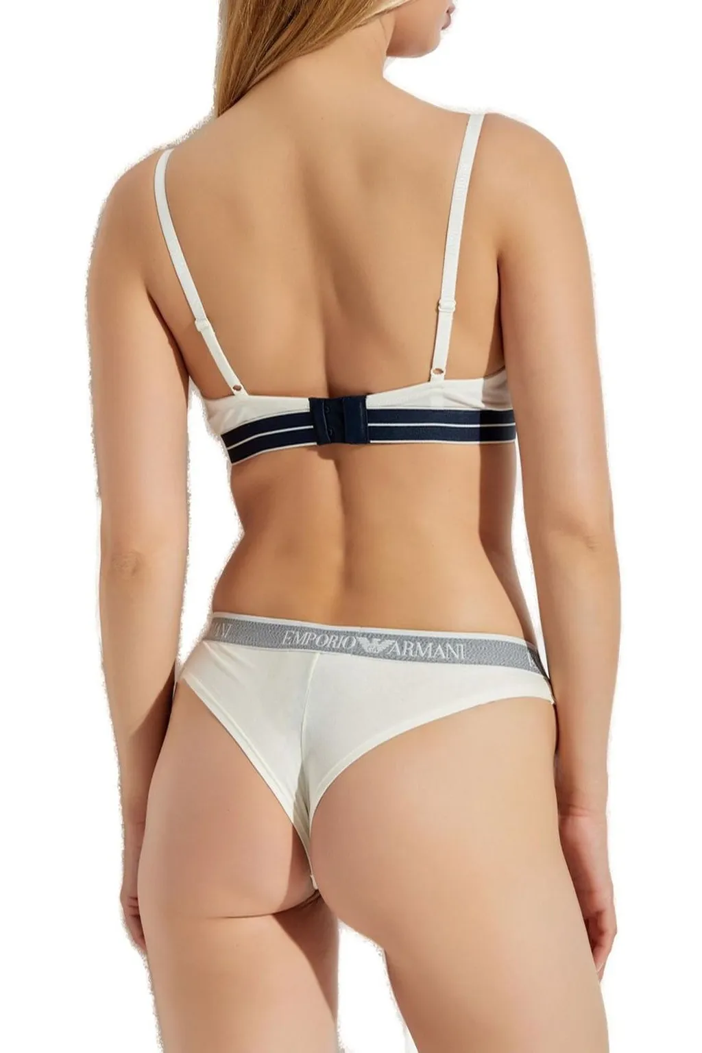 Logo-Embroidered Bra