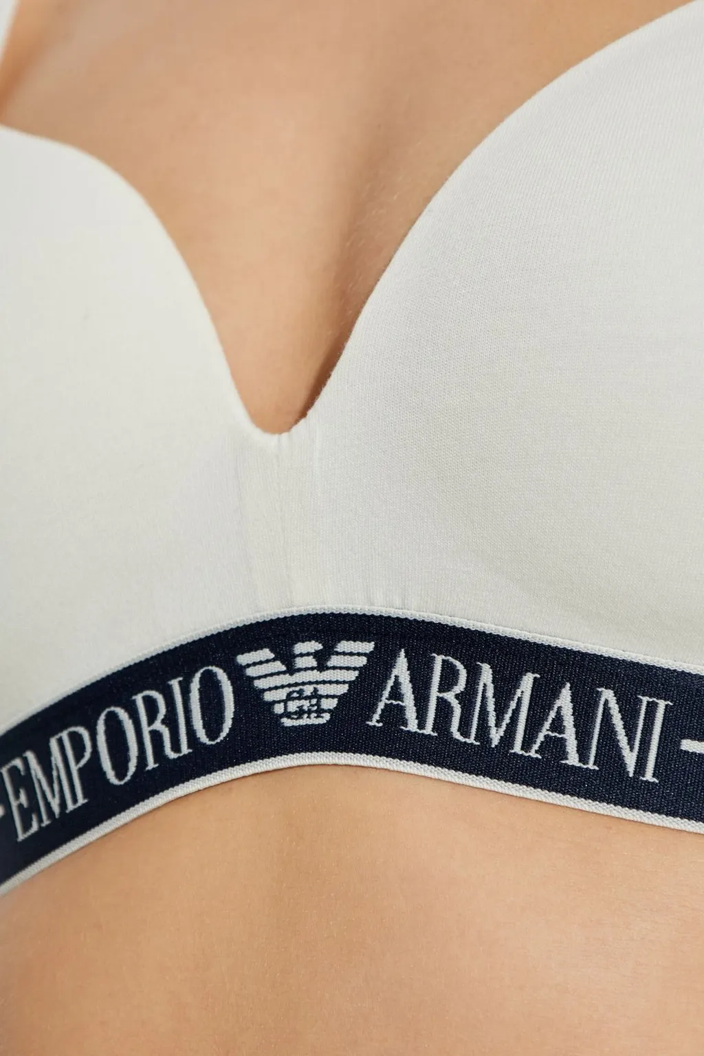 Logo-Embroidered Bra