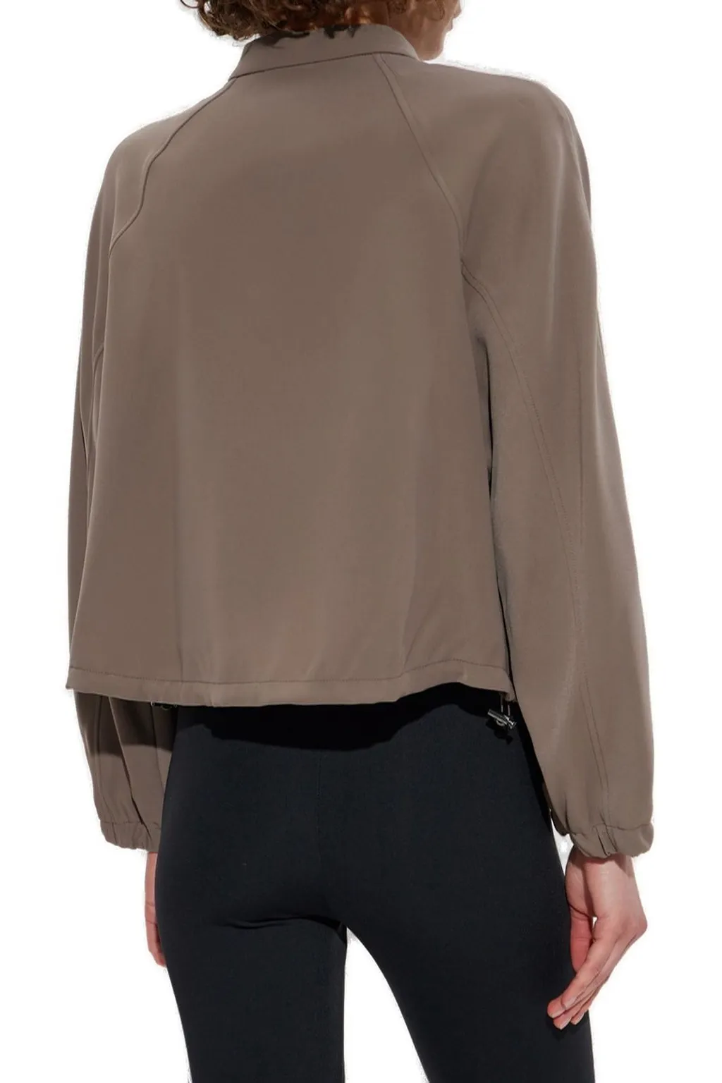 Zip-Up Logo Embroidered Jacket