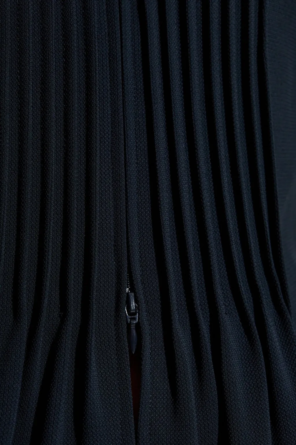 Pleated Fluid-Effect Jacket