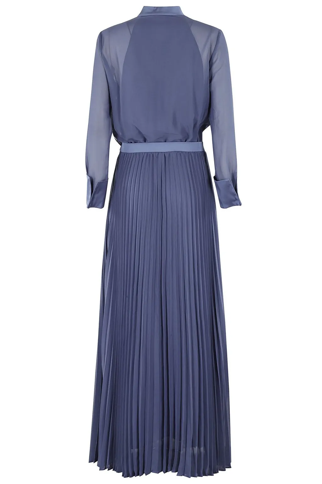 Bow-Detailed Pleated Shirt Dress