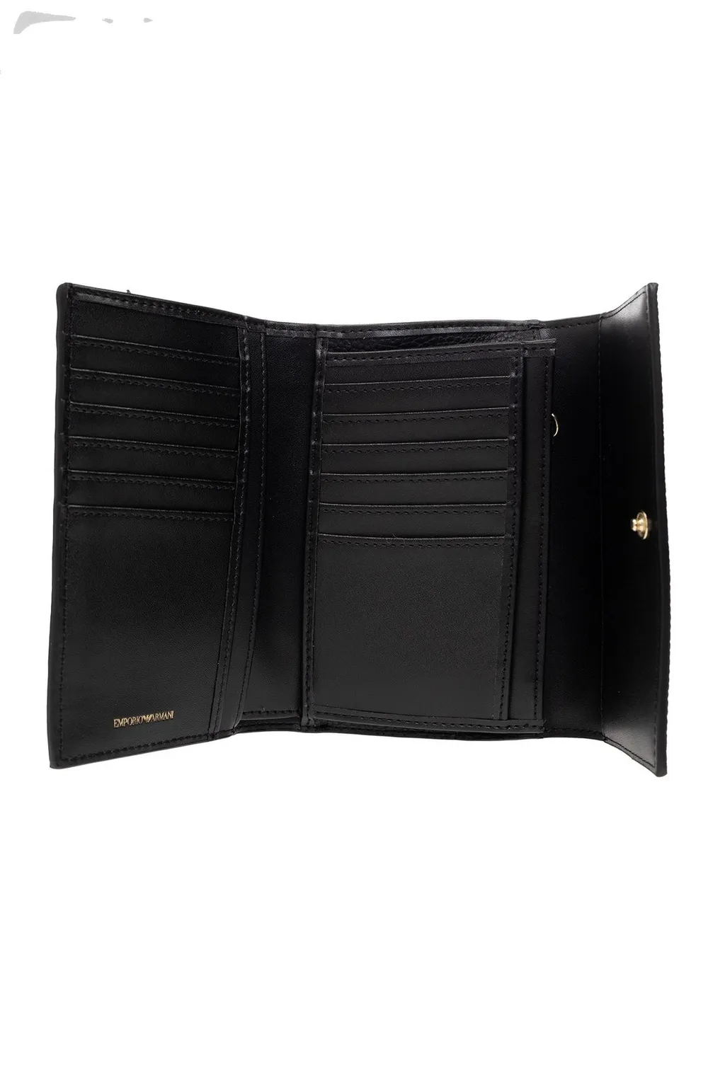 Logo Plaque Tri-Fold Wallet