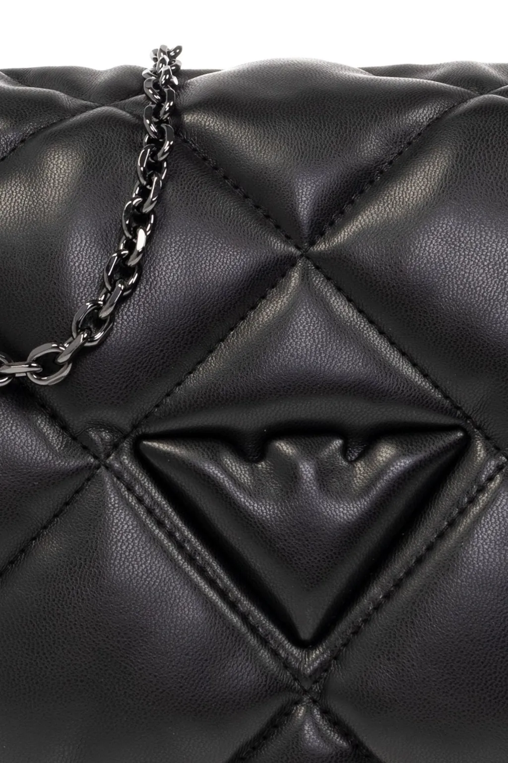 Foldover Top Quilted Shoulder Bag