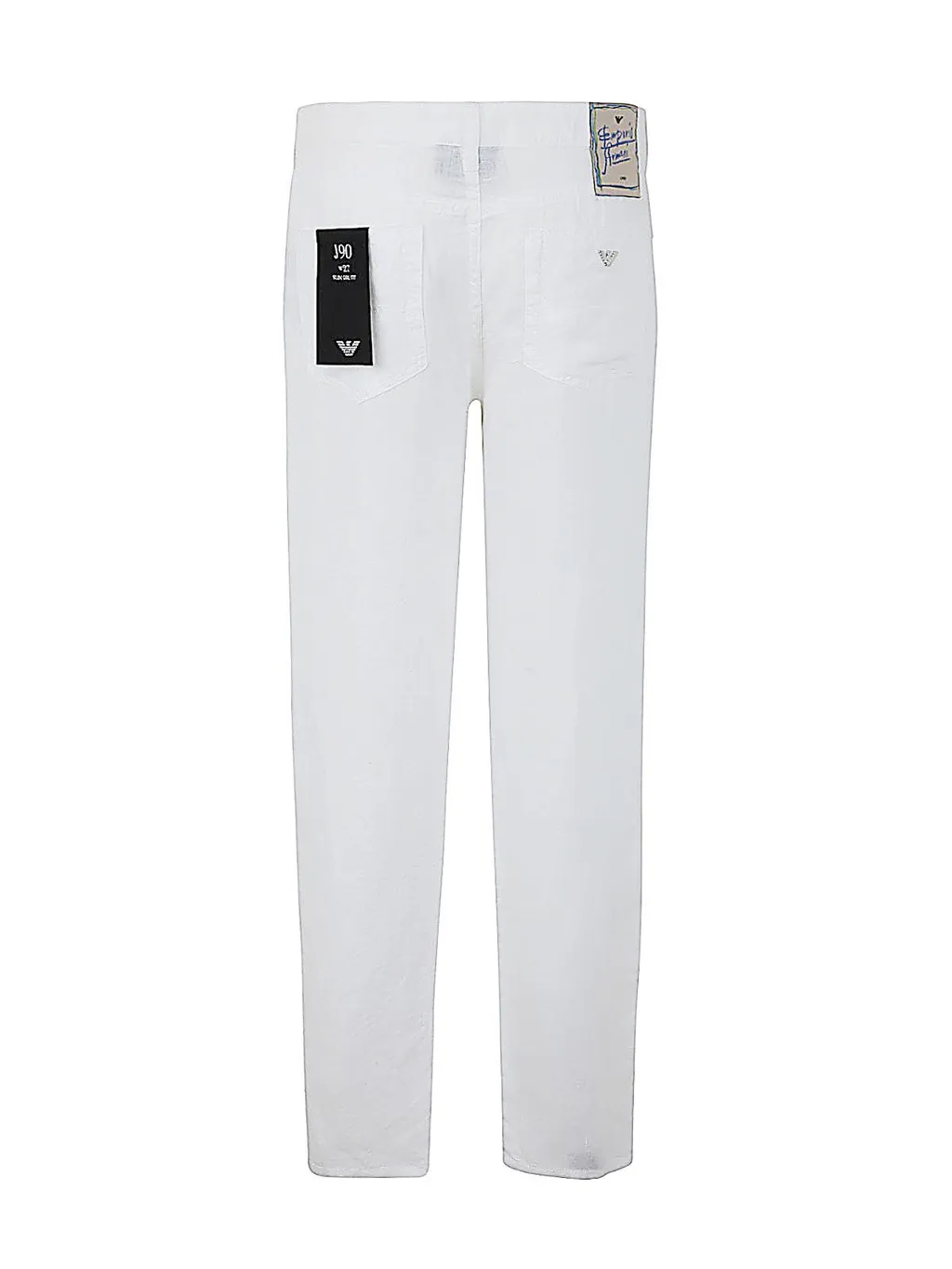 Logo Plaque Straight Leg Pants