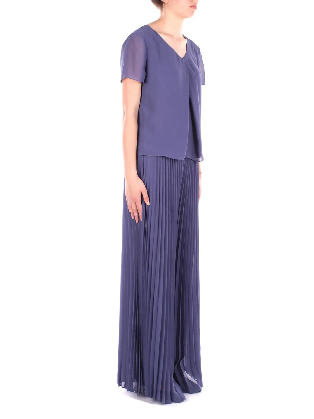 V-Neck Pleat Detailed Blouse